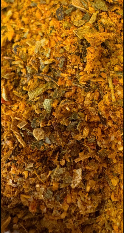DönerGold - Das Geheimnis echter frischer Würze. 120g. Mit Liebe per Hand abgefüllt! Wird wöchentlich frisch von der Gewürzmühle (5km von uns) abgefüllt! Im Quadrat Glas