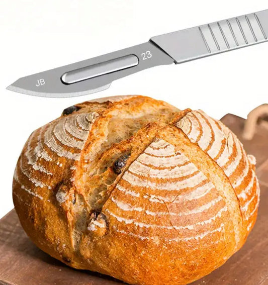 Brotmesser Edelstahl mit 10 Klingen und Etui