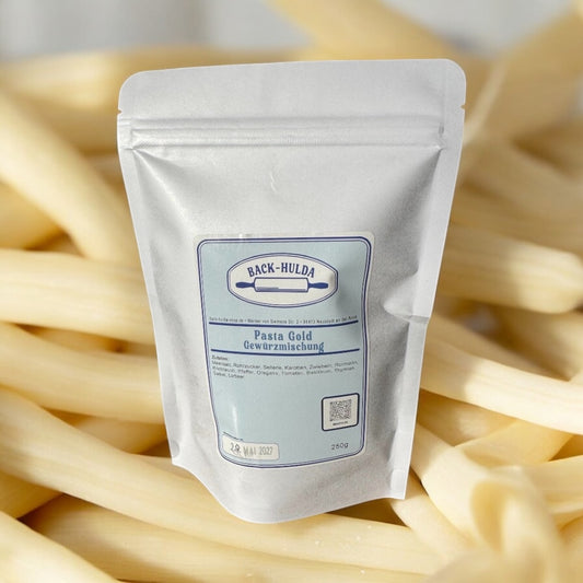Pasta Gold - Italienischer Genuss. 250g frische Gewürzmischung liebevoll per Hand abgefüllt! Wird wöchentlich frisch von der Gewürzmühle (5km von uns) abgefüllt!