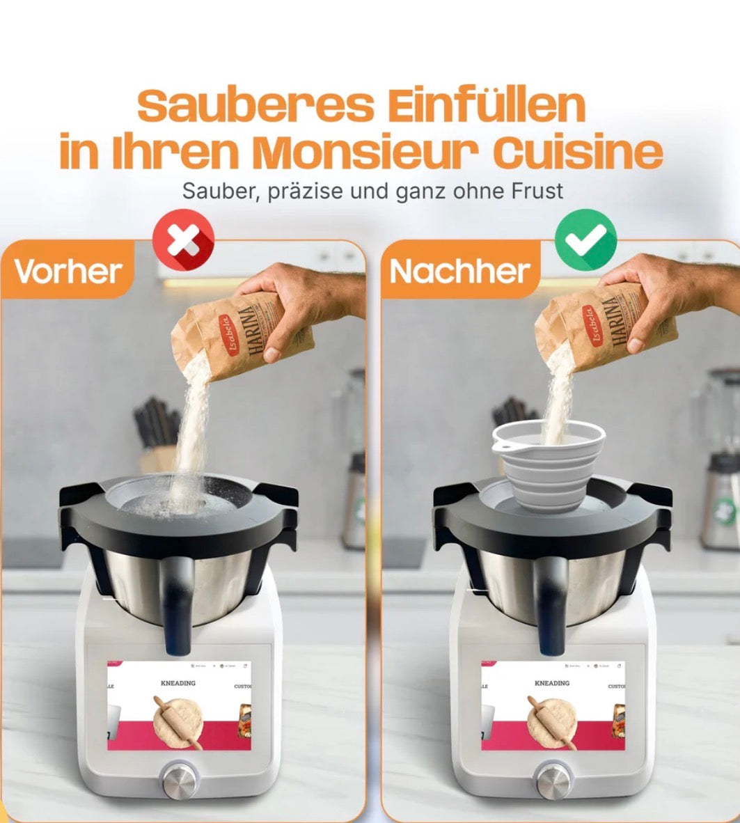 Silikon-Trichter für Monsieur Cuisine Smart, Connect, Trend & Compact