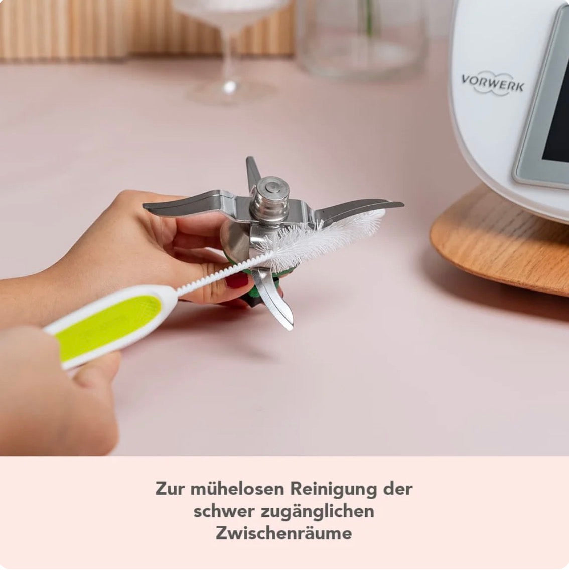 WunderBrush® Blade | Reinigungsbürste für Mixtopfmesser