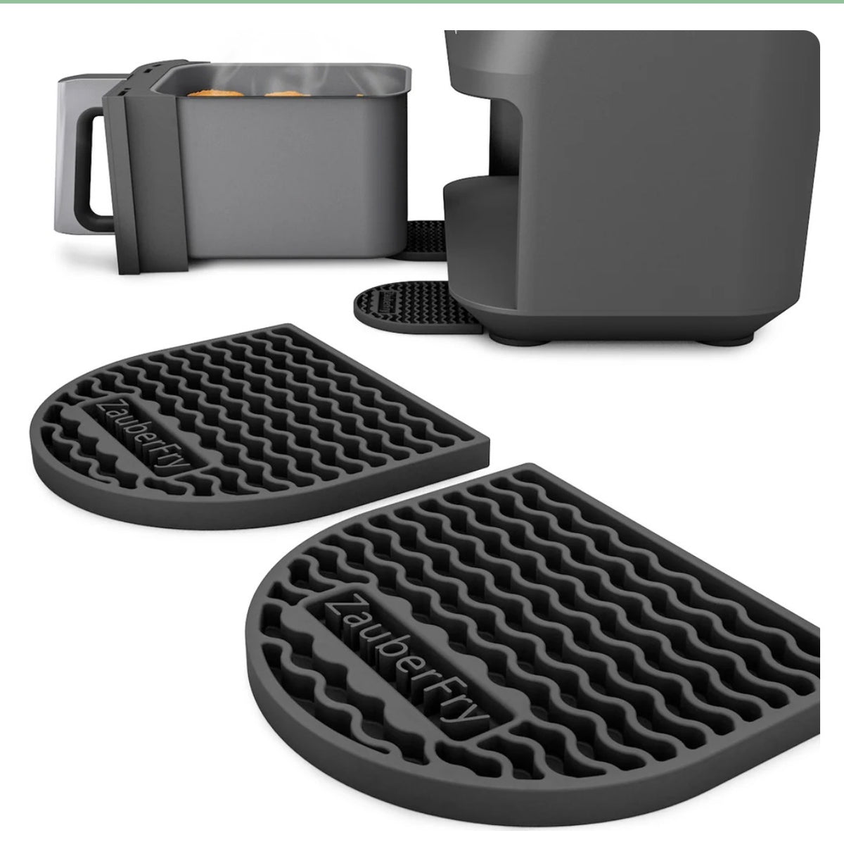 ZauberFry | Silikon Untersetzer für Ninja AF300EU, AF400EU, AF451EU, AF500DE und SL400EU (2er-Set)