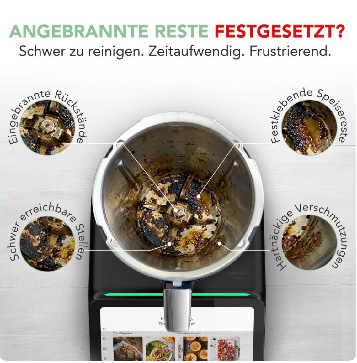 WunderBrush® Spin | Mixtopf-Reinigungsbürste für Thermomix TM7, TM6, TM5