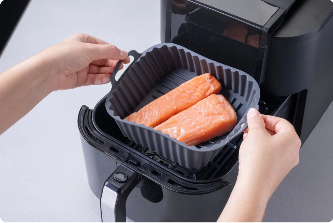 Airfryer Silikonform 15×15 cm für Heißluftfritteuse