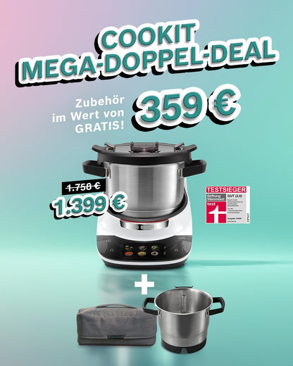 Bosch Cookit®️Mega-Doppel-Deal-auf Anfrage erhältlich ➡️ Jetzt Angebot einholen. Lieferung durch Bosch,versandkostenfrei! Lieferung nur für Deutschland