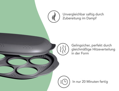 Muffinizer® | inkl. 10 Förmchen für Monsieur Cuisine Smart, Trend, Connect