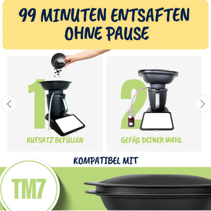 Dampfentsafter-Aufsatz von MixFino® für TM7