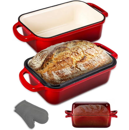 🍞 Back-Hulda Premium Brotback- & Schmortopf Set. Backe knusprige Brote wie vom Bäcker – ganz einfach zuhause! 1 Paar hochwertige Silikon-Backhandschuhe
Hitzebeständig und rutschfest für sicheres Arbeiten am heißen Ofen.