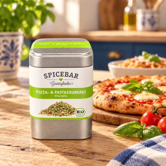 Pizza- & Pastazauberei. Bio 50g-Viva Italia. Rezept in der Beschreibung.