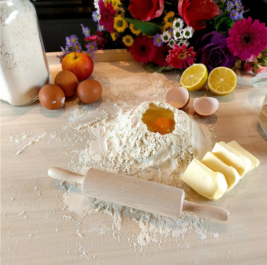 Teigrolle für Kinder, Buchenholz 25 cm