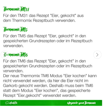 KochFix Eierhalter für Thermomix TM6, TM5, TM31