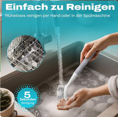 WunderFry® Reinigungsbürste mit Silikonborsten für Airfryer, Kontaktgrill & Pfannen