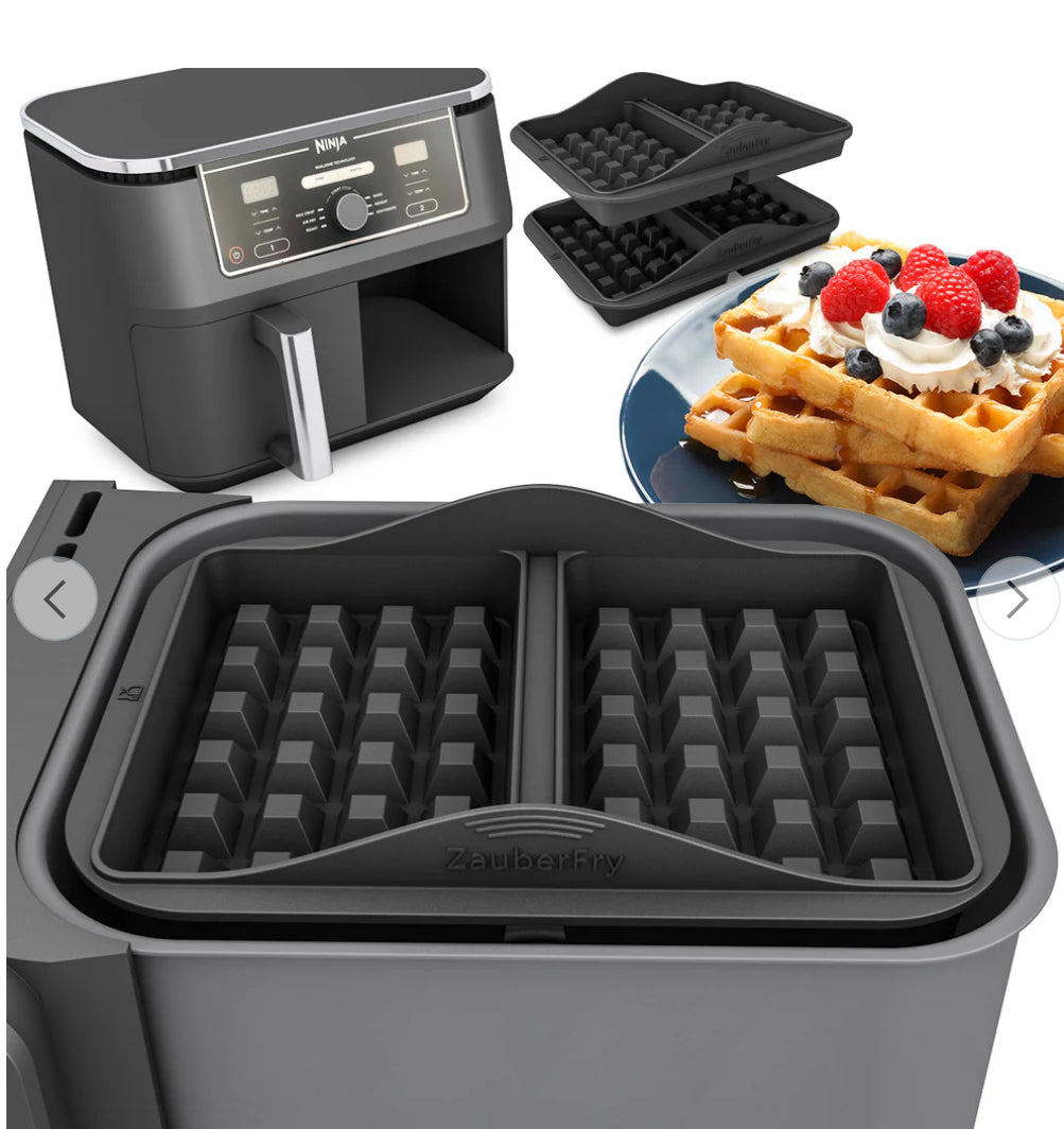 ZauberFry | Backform Waffeleinsatz kompatibel mit Ninja Airfryer (2er-Set)
