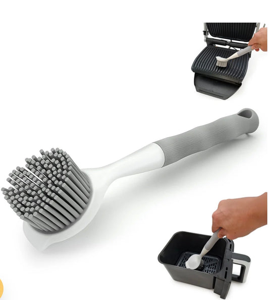 WunderFry® Reinigungsbürste mit Silikonborsten für Airfryer, Kontaktgrill & Pfannen