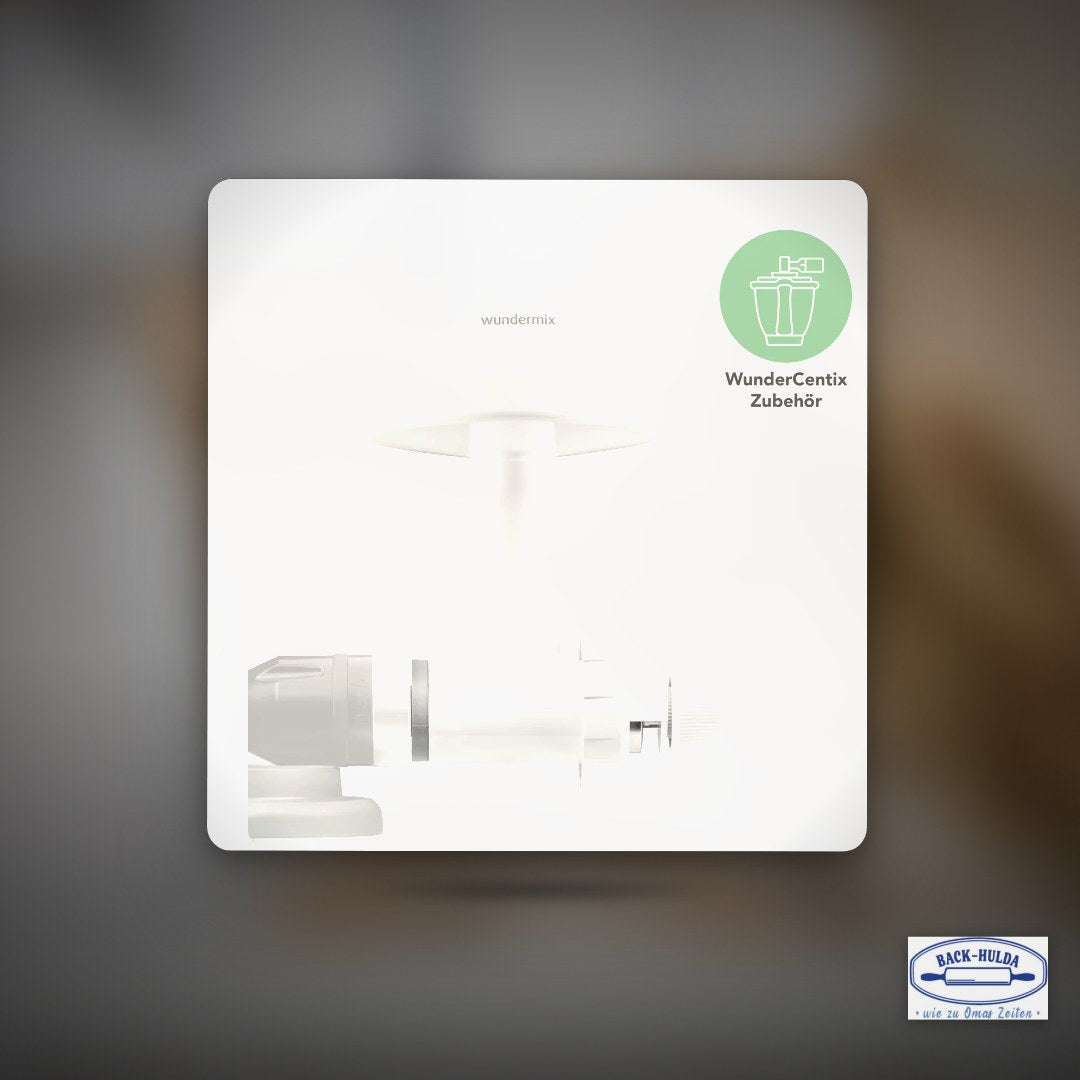 Getreidemühle für WunderCentix® siehe im Shop auch das Starter-Set & Kitchenaid – Clean Showcase Plus