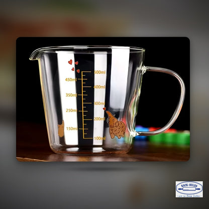 Glas-Messbecher mit Carton-Milch-Design - 500ml – Clean Showcase Plus