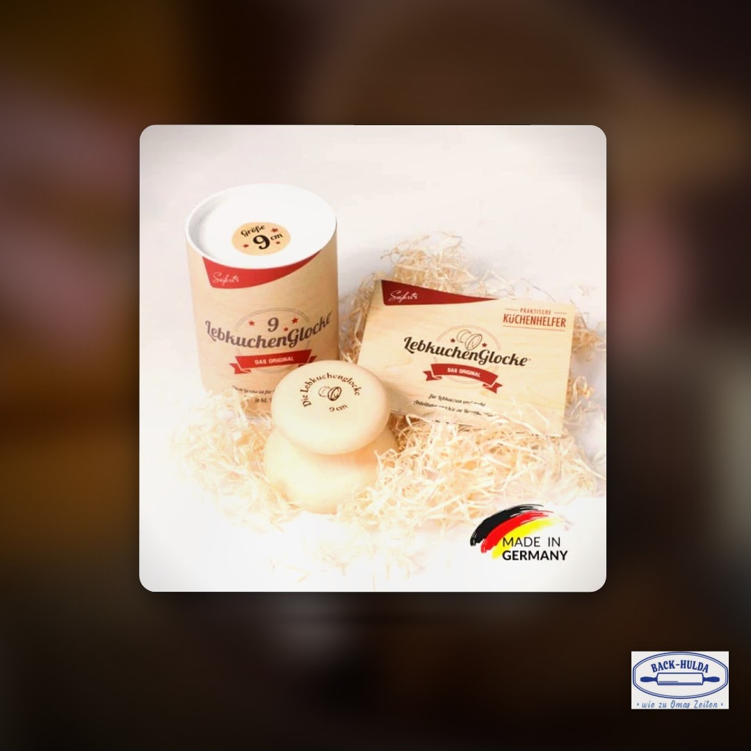 Lebkuchenglocke®️ 9 cm (inkl. Rezeptheft & Anleitung) Ein fränkisches Original, mit Liebe gemacht! – Clean Showcase Plus