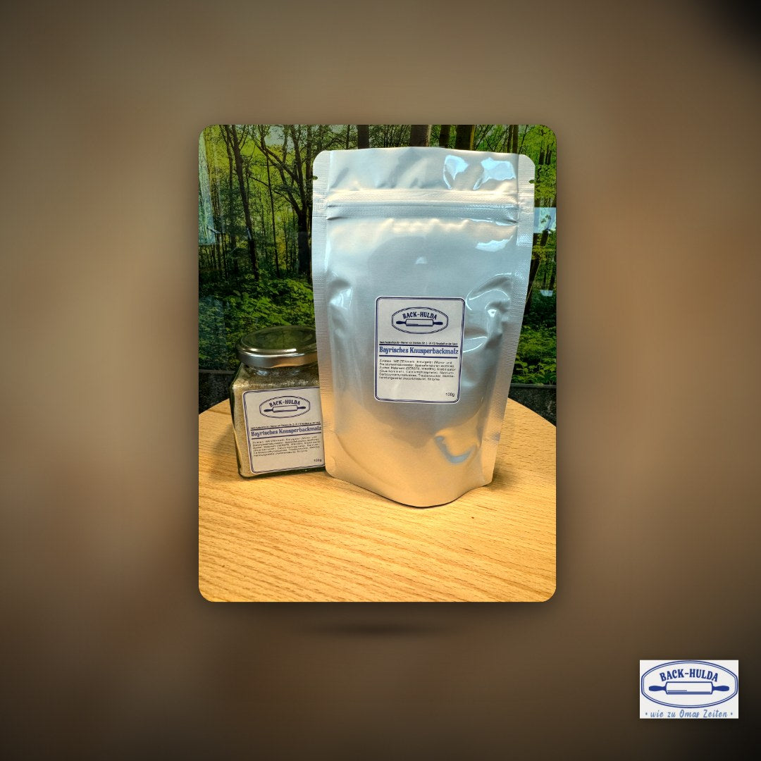 Nachfüllpack Bayrisches Knusper Backmalz aus meiner Mühle. Es enthält sanft geröstetes Malz. 100g. Wird wöchentlich frisch von der Nachbarsmühle abgefüllt! – Clean Showcase Plus