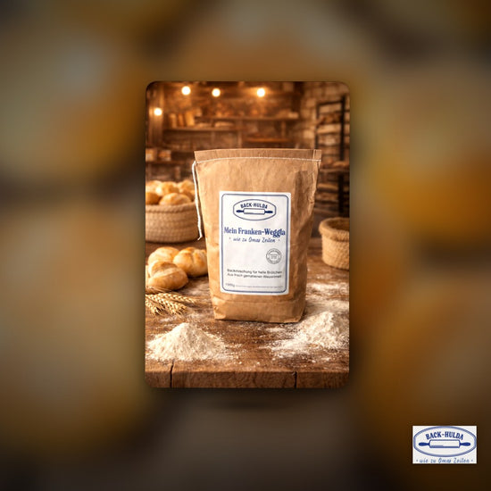 Mein Franken-Weggla ist meine handverlesene Brötchenbackmischung.Hergestellt nach eigener Rezeptur! 1000g ca.20 Brötchen. Liebevoll per Hand abgefüllt! Wird wöchentlich frisch von der Nachbarsmühle abgefüllt! – Clean Showcase Plus