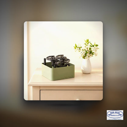 Buddy Box M & Buddy #1 - Set-Maximal organisiert Minimaler Platzbedarf-Arctic Blue,Pistachio Green,Midnight Black,Stone Grey