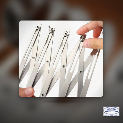 Mehrfach-Teigschneider aus Edelstahl-7 Rollen, ausziehbar bis 70cm – Clean Showcase Plus