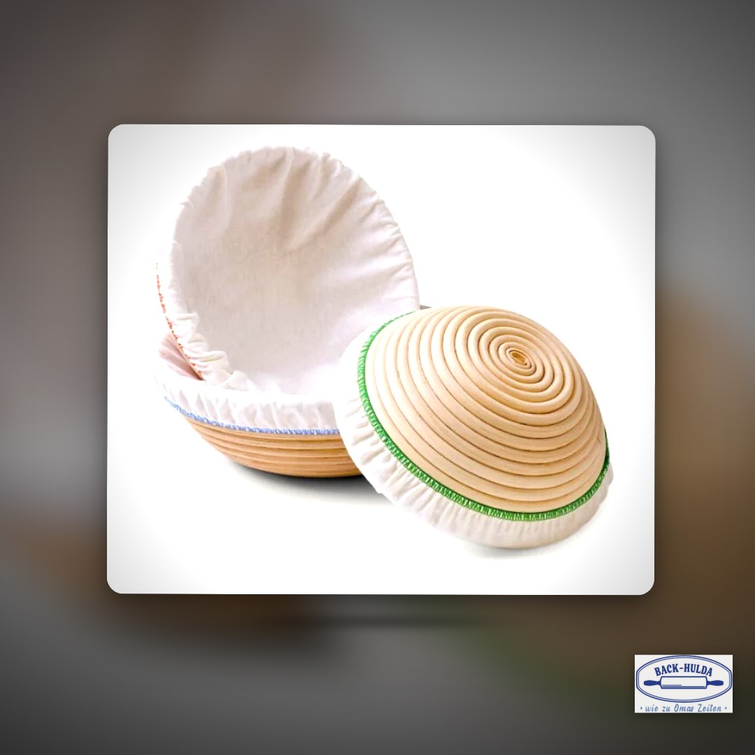 Cleanbake Textileinlage für Gärkörbchen Rund. Mit diesen Textileinlagen der Firma „Cleanbake“ bleibt nichts mehr in Eurem Gärkörbchen kleben. Perfekt für Brotback-Fans! 500g-1000g Teig