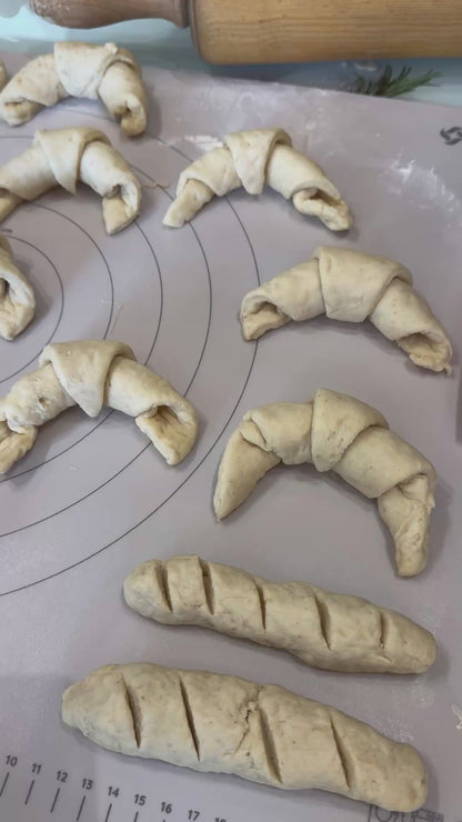 Croissants-Teigroller-perfekte Hörnchen im Handumdrehen. Antihaft-Kunstoff, BPA-Frei