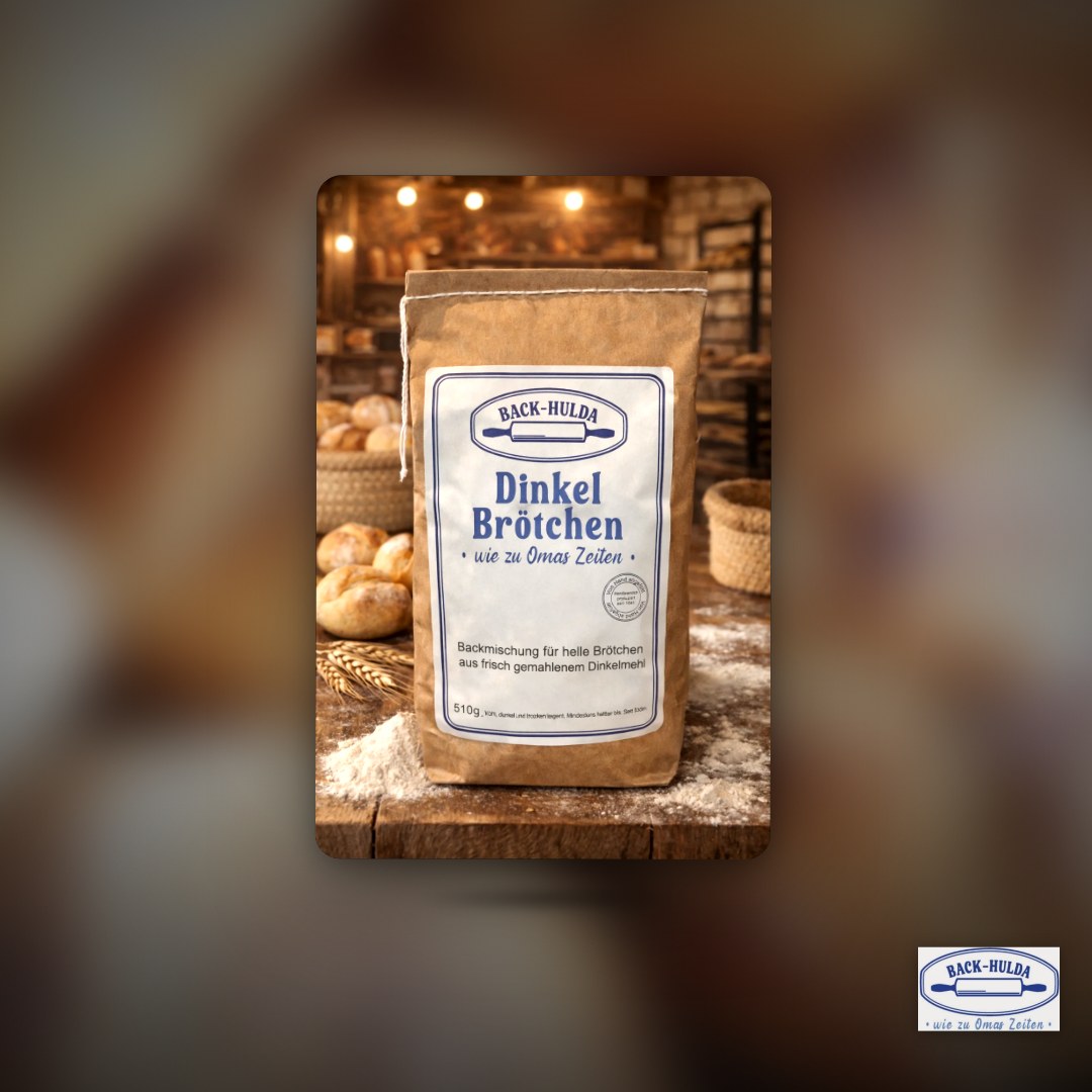 Meine Dinkel Brötchen 510g Backmischung aus frisch gemahlenen Dinkelmehl und per Hand liebevoll von meiner Mühle abgefüllt. Wird wöchentlich frisch von der Nachbarsmühle abgefüllt! – Clean Showcase Plus