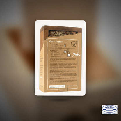Der Bax im Holz Holz-Backrahmen „einfach“ aus naturbelassenem, massivem Buchenholz. Inklusive passender Trennwand für zwei Brote je 250g.Siehe auch großen Backrahmen im Shop
