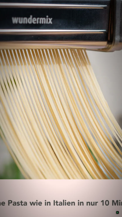 WunderCentix® | Starter-Set "Pasta" für TM6, TM5 & Spätzlemehl von der Mühle-griffig Type 405 & Pastagestell aus robuster Buche !