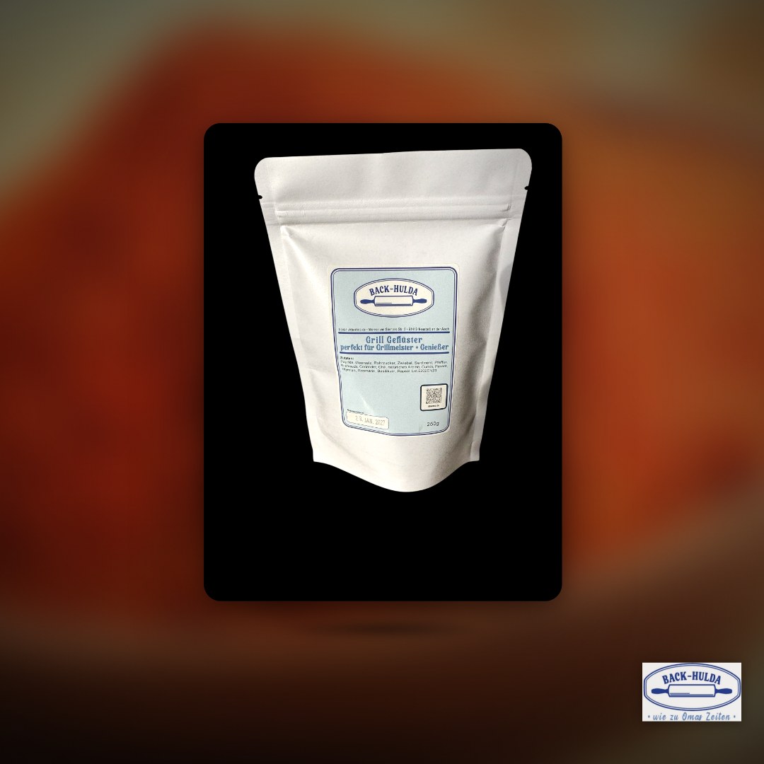 Grill Geflüster-perfekt für Grillmeister & Genießer. 250g frische Gewürzmischung liebevoll per Hand abgefüllt! Wird wöchentlich frisch von der Gewürzmühle (5km von uns) abgefüllt! – Clean Showcase Plus