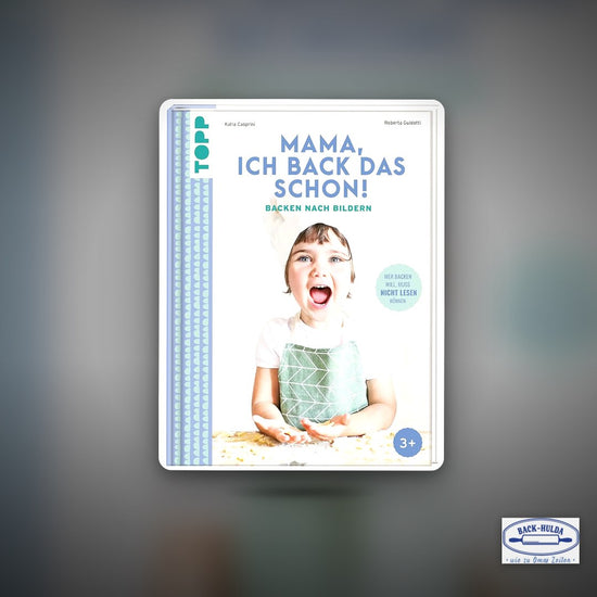 Kinderbackbuch „Mama ich back das schon“ Backen nach Bildern. Gebundenes Buch. Ab 3 Jahren – Clean Showcase Plus